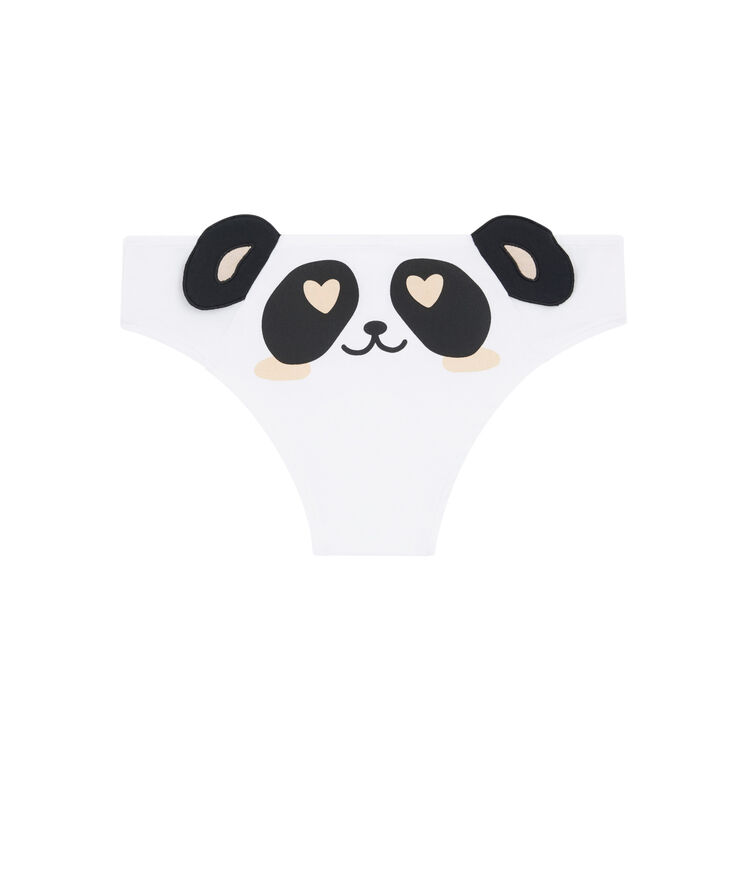 Shorty en coton print panda pandaiz blanc.