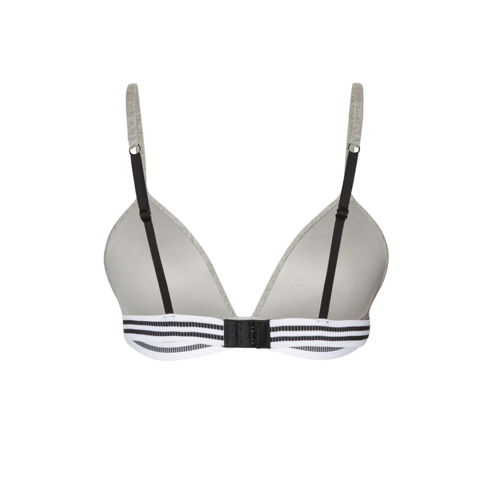 Soutien-gorge sans armatures à bande élastique - gris gris.