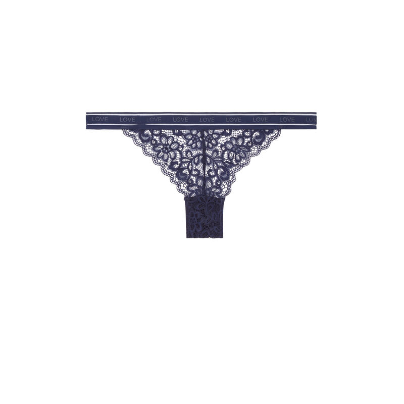 culotte en dentelle - bleu culotte en dentelle - bleu;
