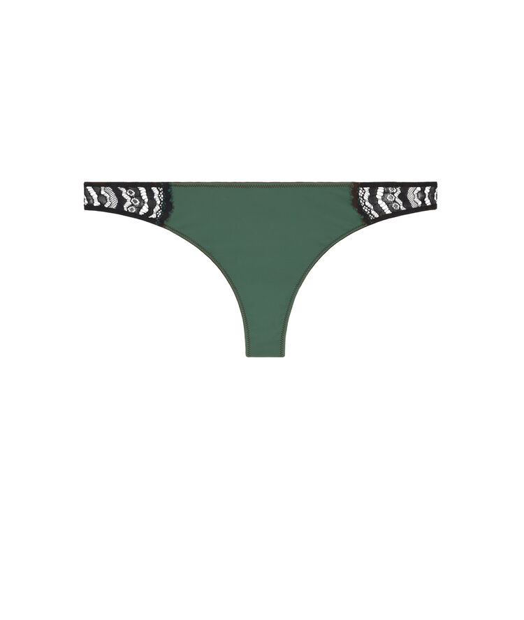 Tanga micro/dentelle pushwaviz vert.