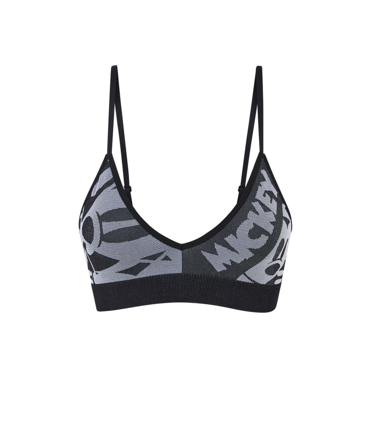 Brassière sans armatures coton mickey brassiniz noir.