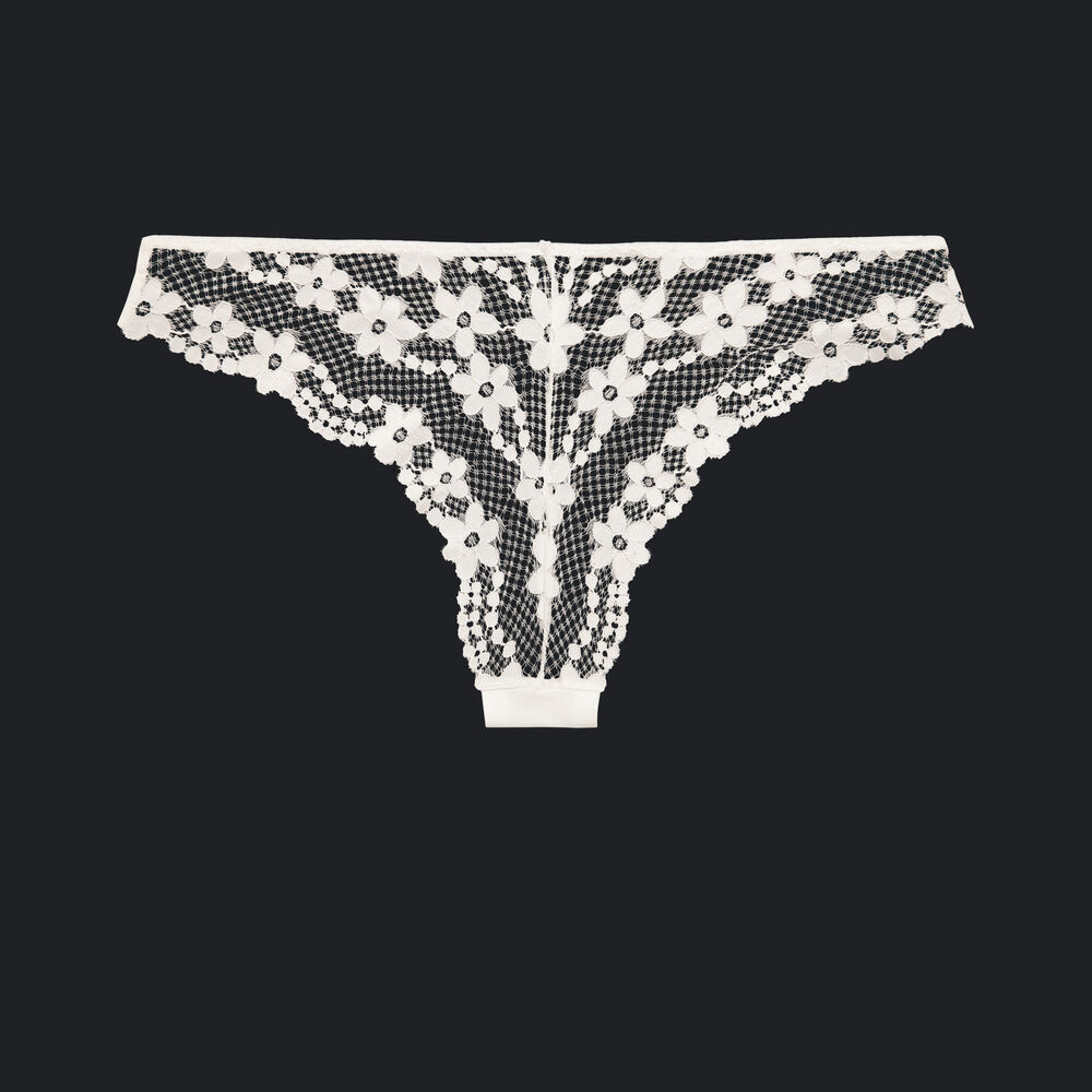Tanga blanc kittiz white.