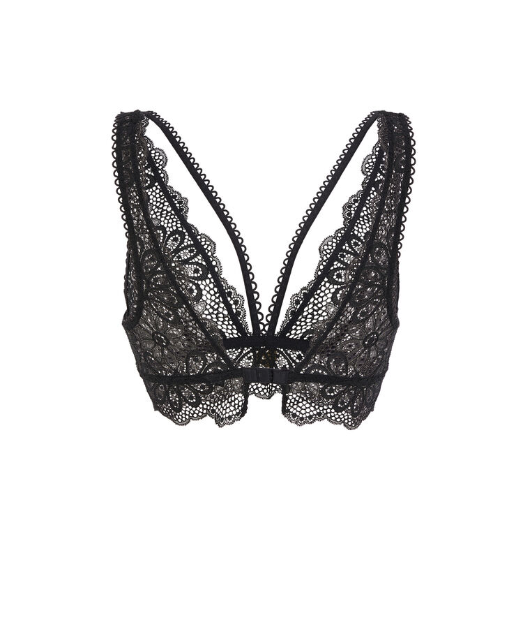 Soutien-gorge brassière sans armatures - noir noir.