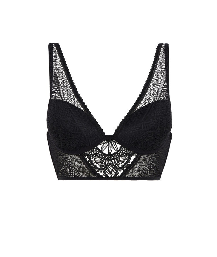 Soutien-gorge bustier push-up - noir noir.