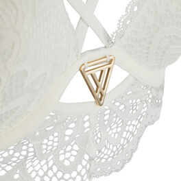 Soutien-gorge bustier push blanc precieusiz white.