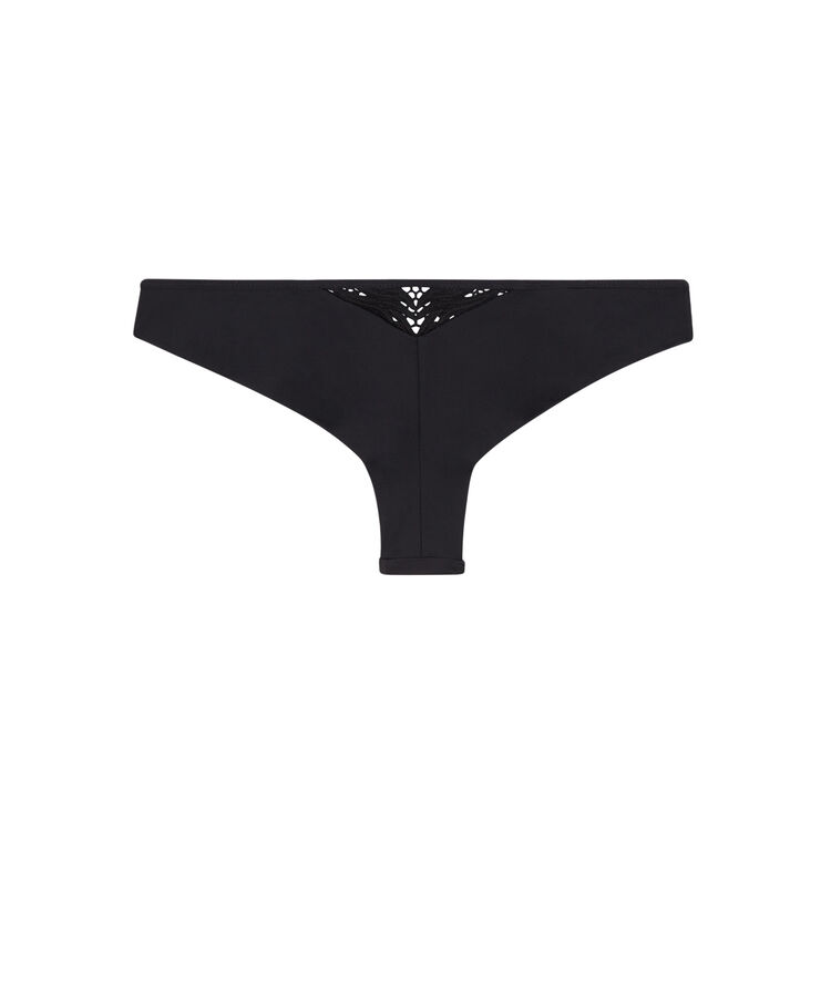 Bas de maillot de bain tanga - noir noir.