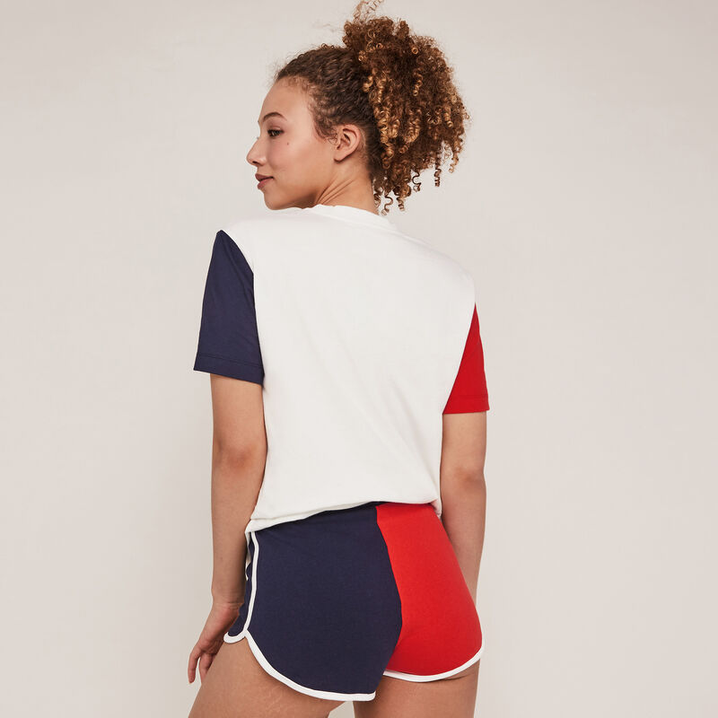 Top bicolore imprimé mickey - écru Top bicolore imprimé mickey - écru;