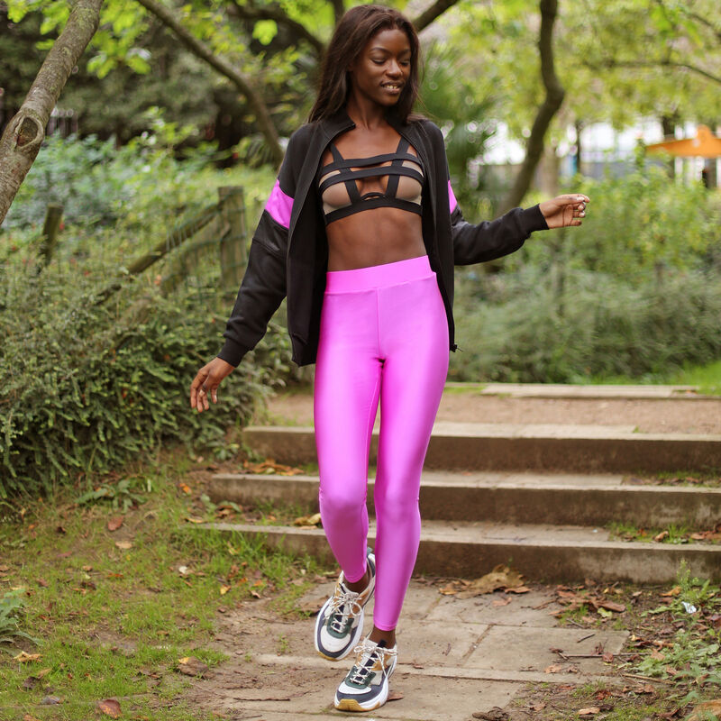 legging uni en lycra - rose legging uni en lycra - rose;