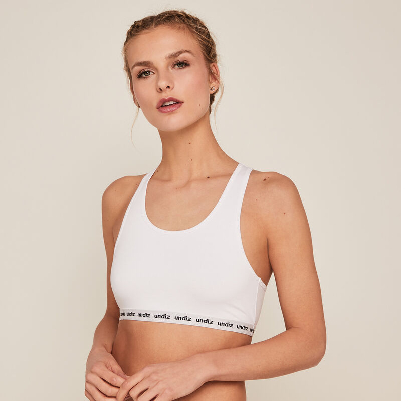 Soutien-gorge brassière en coton - blanc Soutien-gorge brassière en coton - blanc;