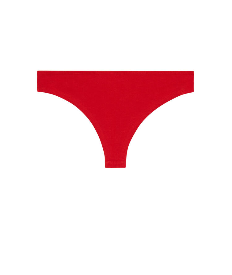 Tanga en coton casa de papel - rouge rouge.