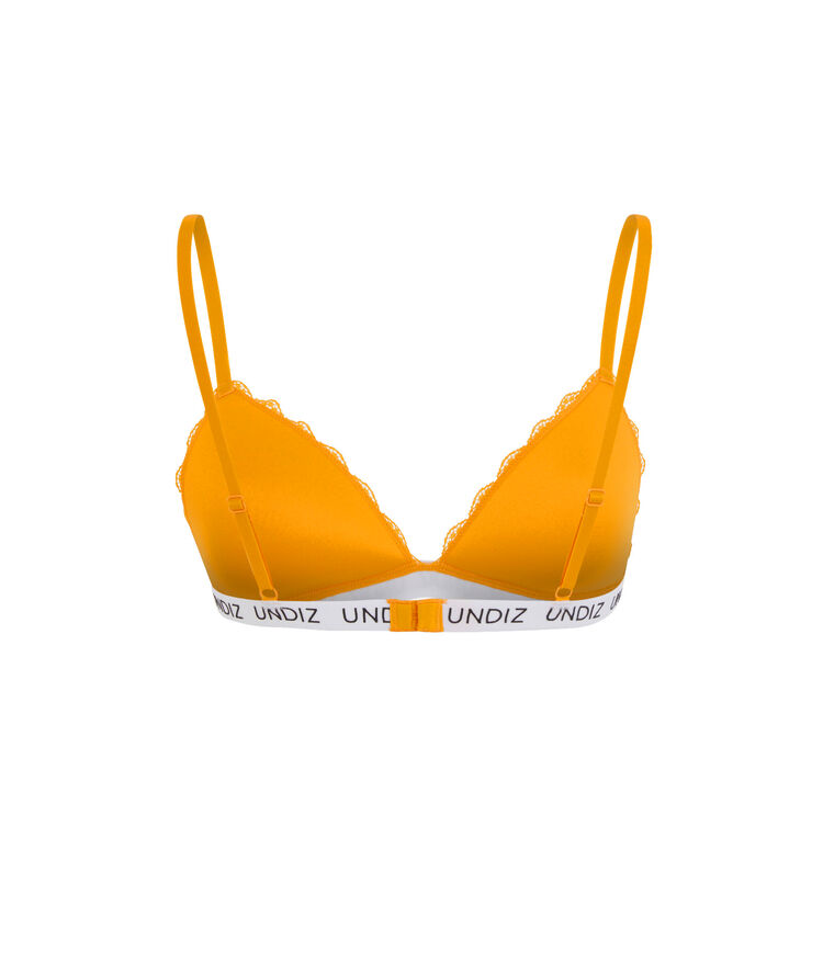 Soutien-gorge triangle safran secretiz laciz orange.