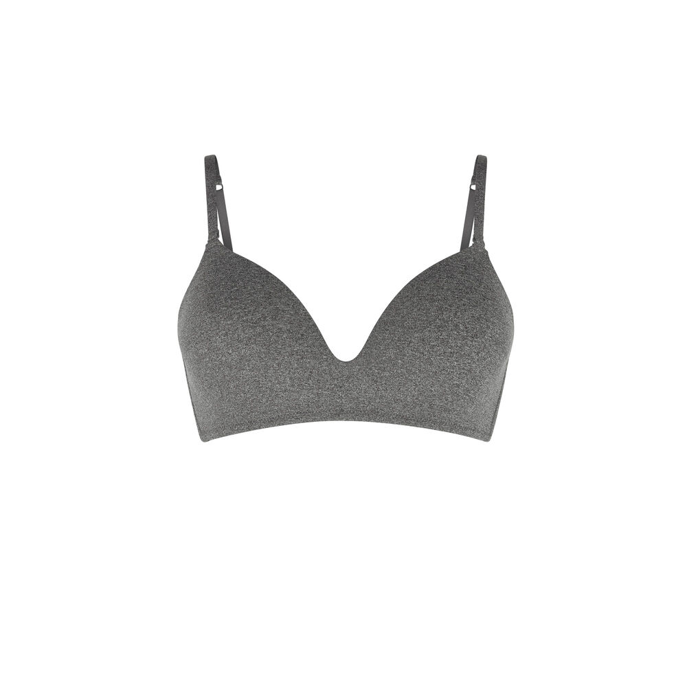 Soutien-gorge ampliforme micro gris chine.