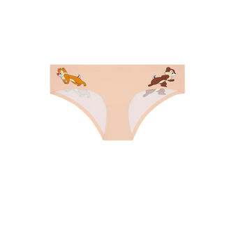 Shorty en micro sans coutures colorchipiz rose poudr&eacute;.