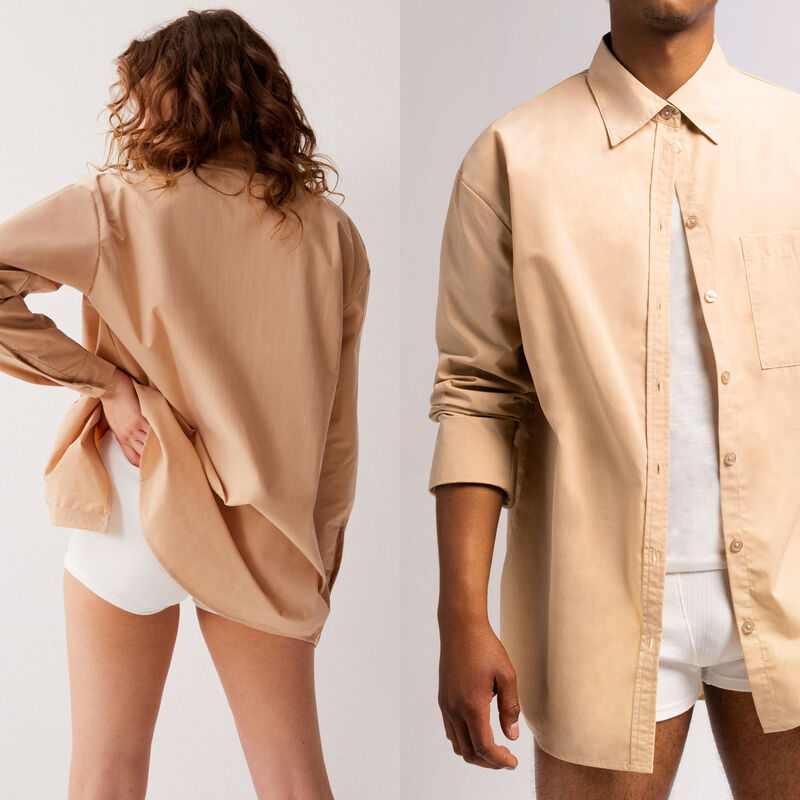 chemise unisexe - beige chemise unisexe - beige;