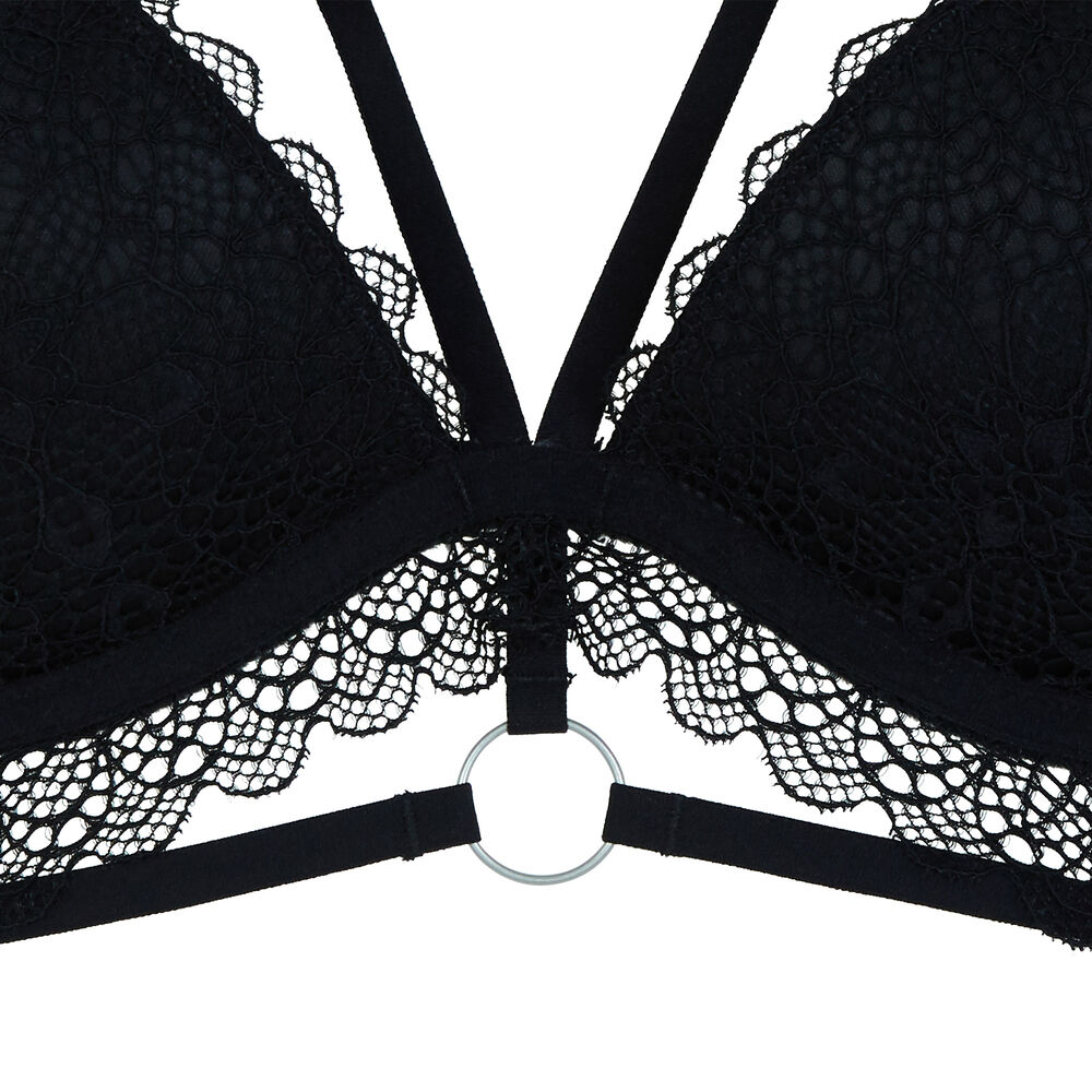 Soutien-gorge push-up avec liens - noir noir.