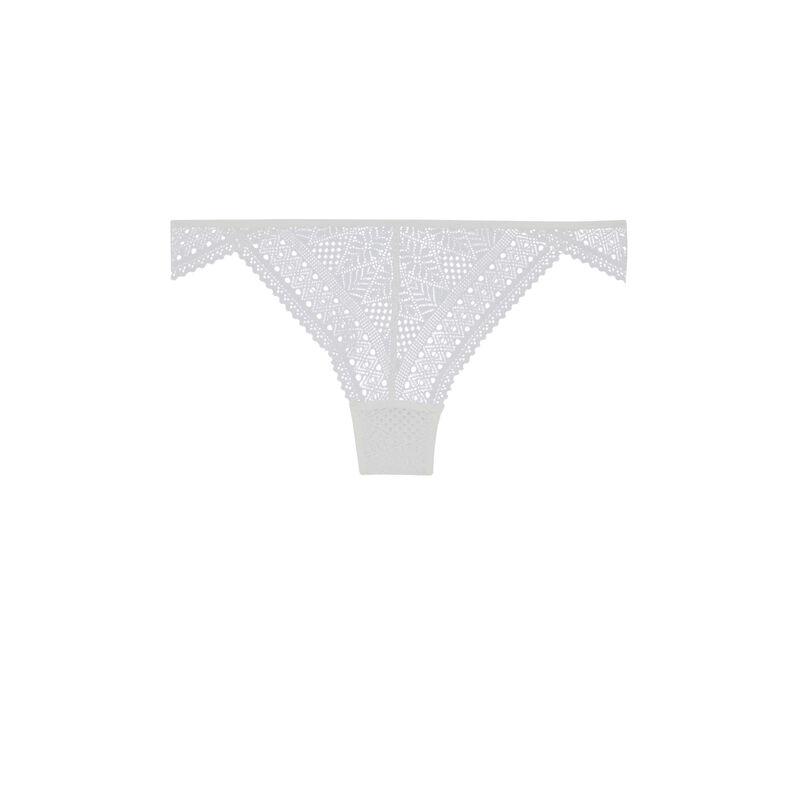 Tanga en dentelle - blanc Tanga en dentelle - blanc;