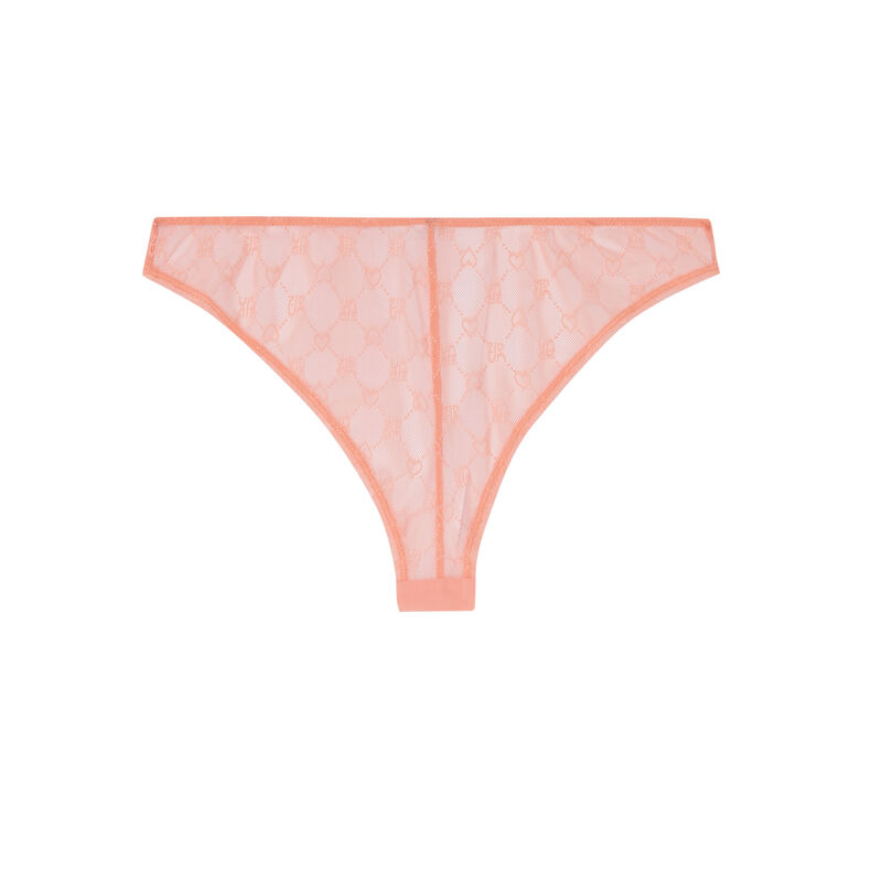 tanga à dentelle coeurs - rose tanga à dentelle coeurs - rose;