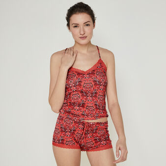 Short corail vifleuriz pink.