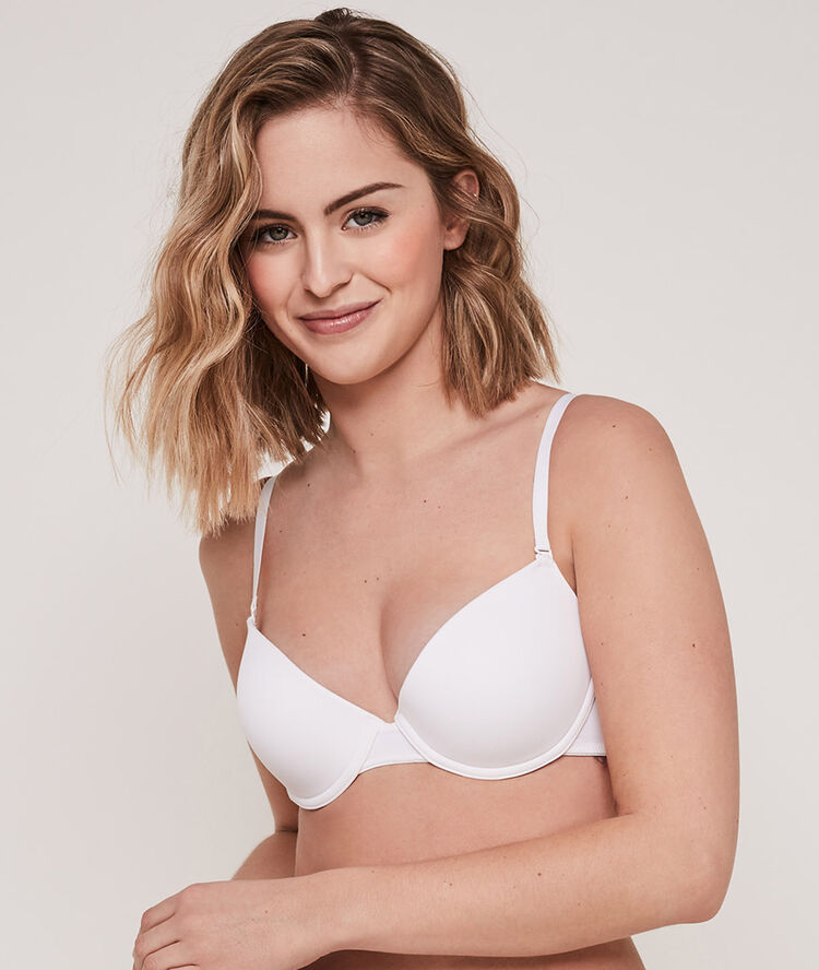 Soutien-gorge ampliforme blanc micro blanc.