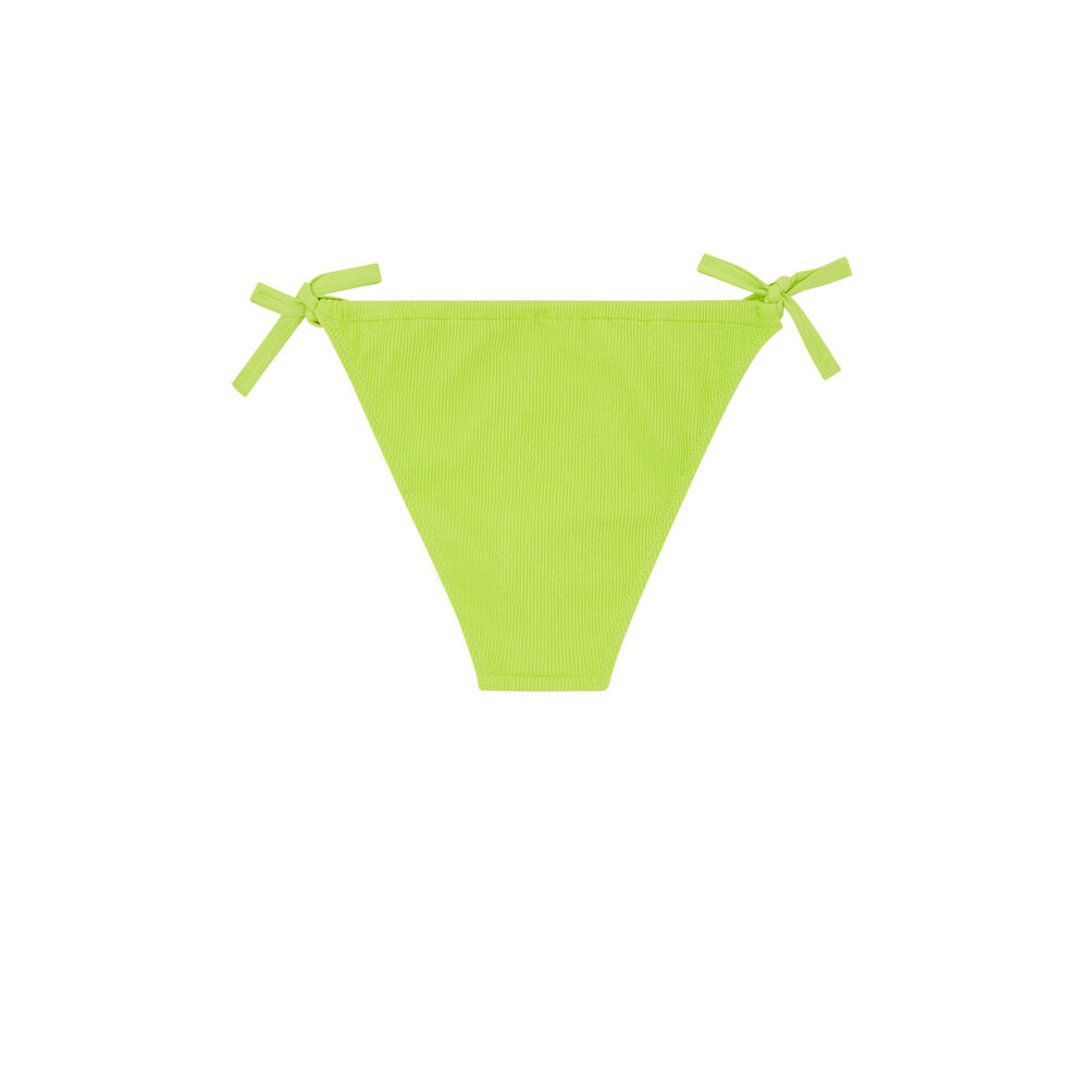 Bas de maillot de bain bikini à nouer - vert vert.