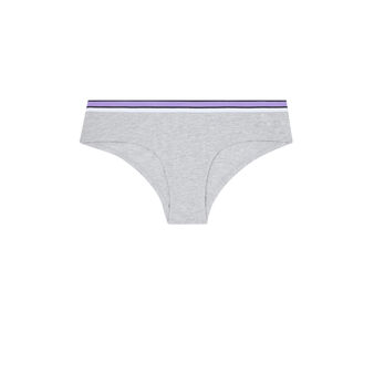 Shorty coton uni toocooliz gris.