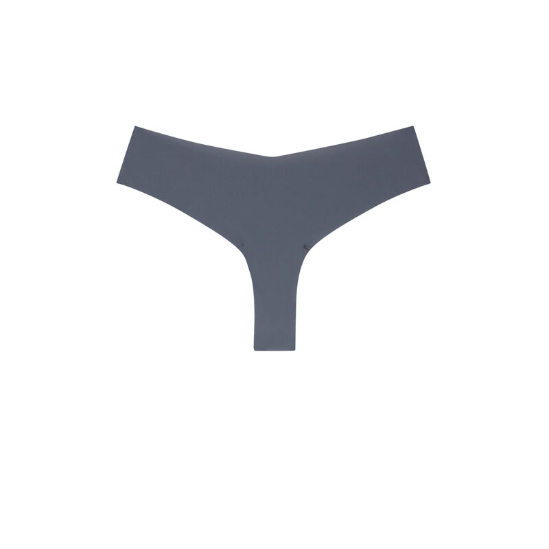Tanga en microfibre uni - gris Tanga en microfibre uni - gris;