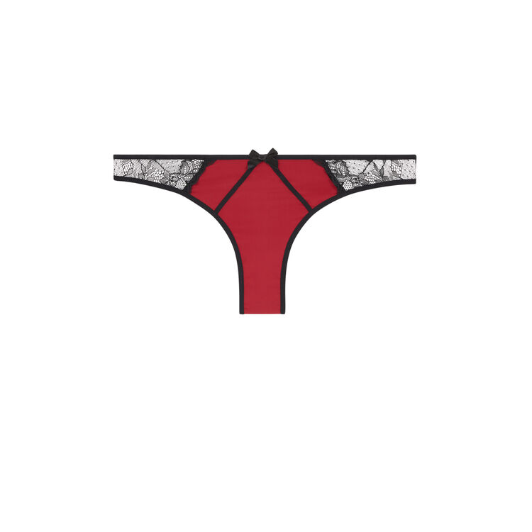 Tanga en dentelle new princiz bordeaux.