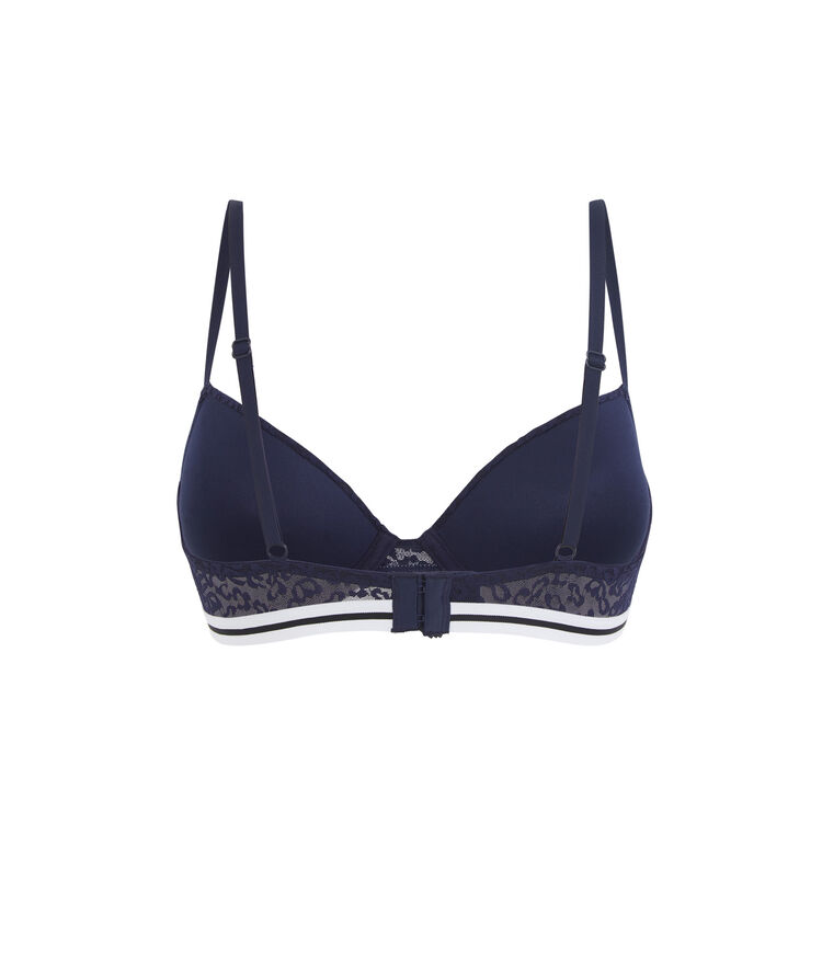 Soutien-gorge ampli bleu marine secretiz leopiz bleu.
