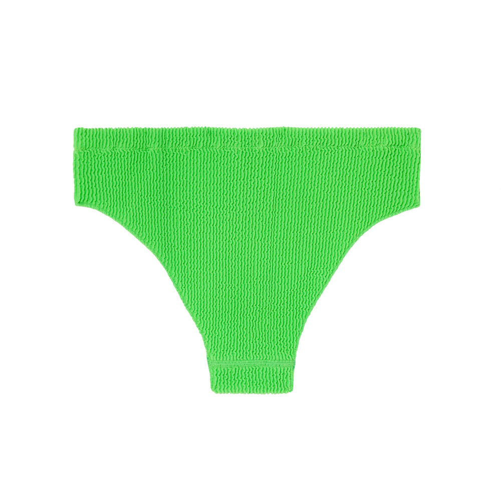 Bas de maillot taille unique culotte haute - verte vert.