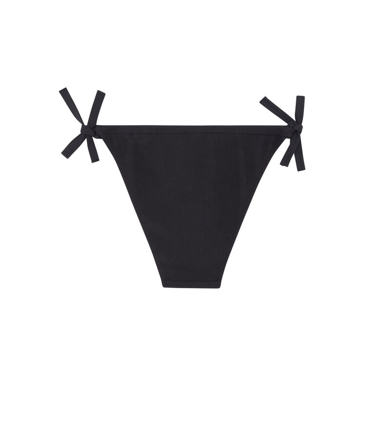 Bas de maillot de bain bikini à nouer - noir noir.