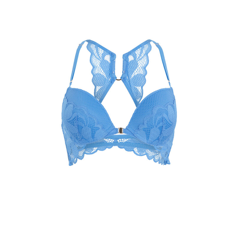 soutien-gorge push en dentelle - bleu ciel soutien-gorge push en dentelle - bleu ciel ;