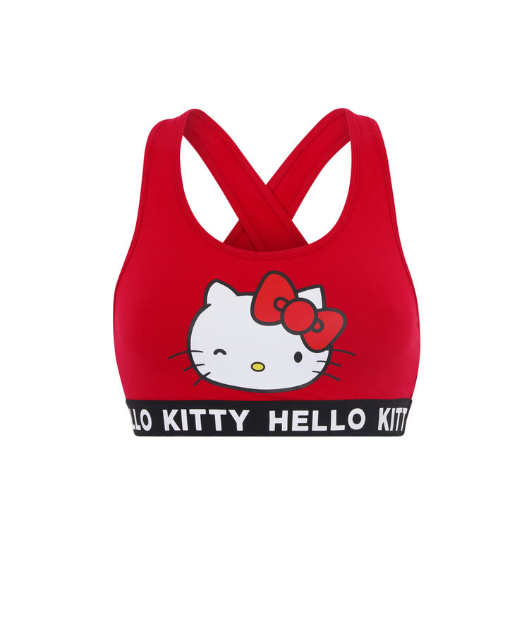 Brassière imprimé hello kitty hellokittiz rouge.