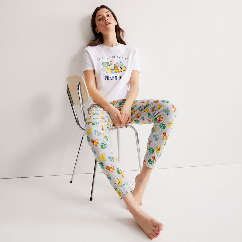 Pantalon imprimé Pokemon - gris Pantalon imprimé Pokemon - gris;