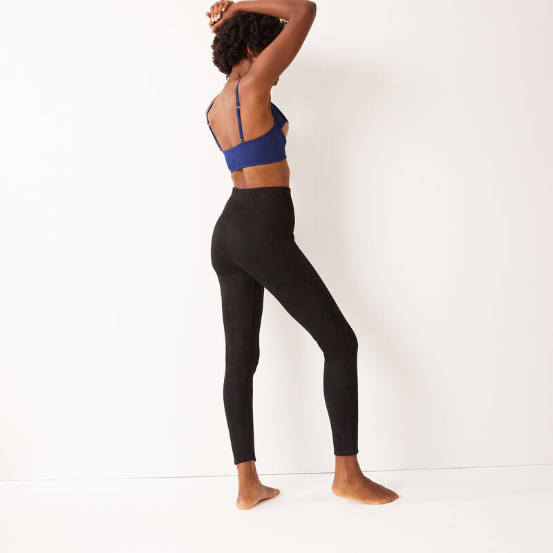 legging uni en satin - noir legging uni en satin - noir;