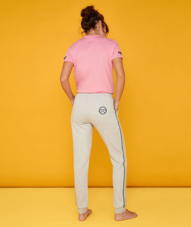 Top rose fluo quadripiz pink.