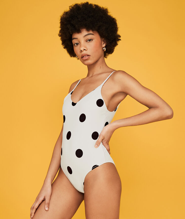 Maillot de bain une pièce blanc isladottiz blanc.