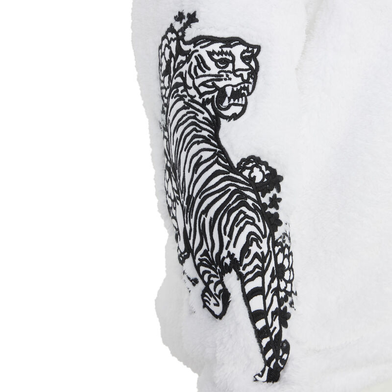 Sweat polaire à col montant dragonsweatiz blanc.