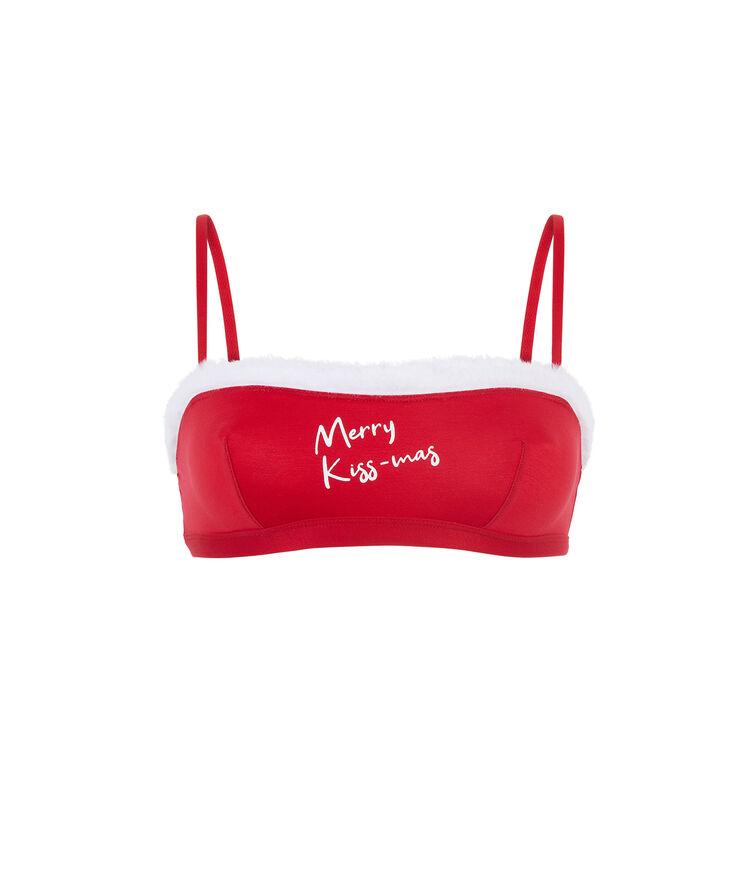 Soutien-gorge bandeau sans armature sexynoelliz rouge.