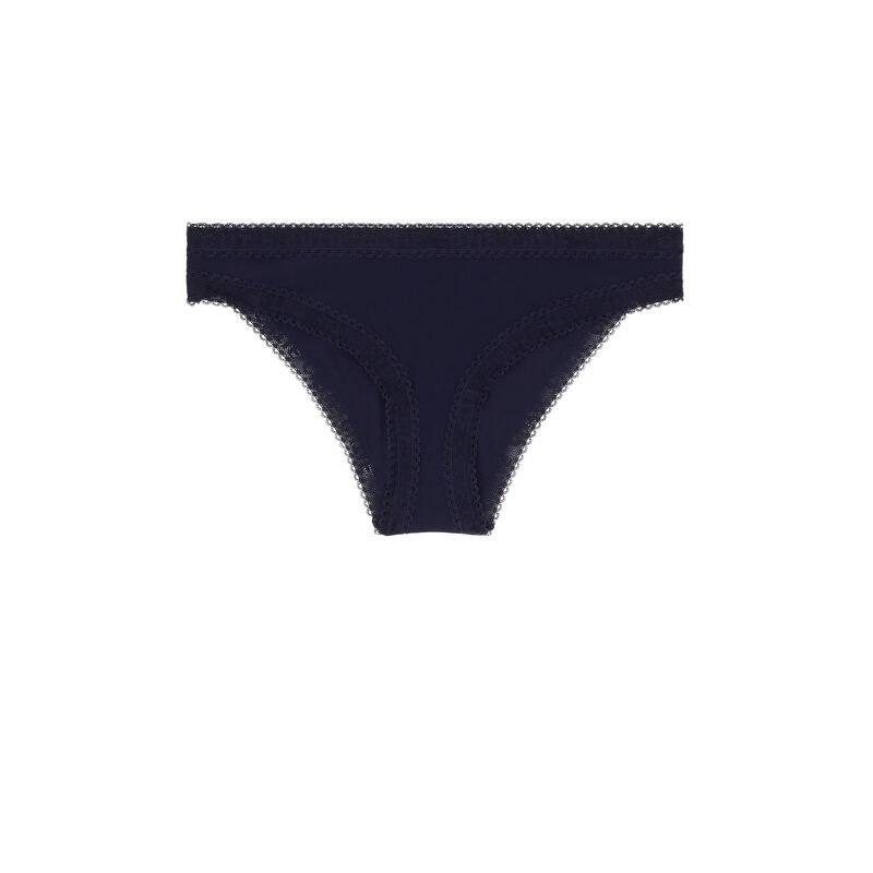 Culotte bords dentelle - bleu Culotte bords dentelle - bleu;