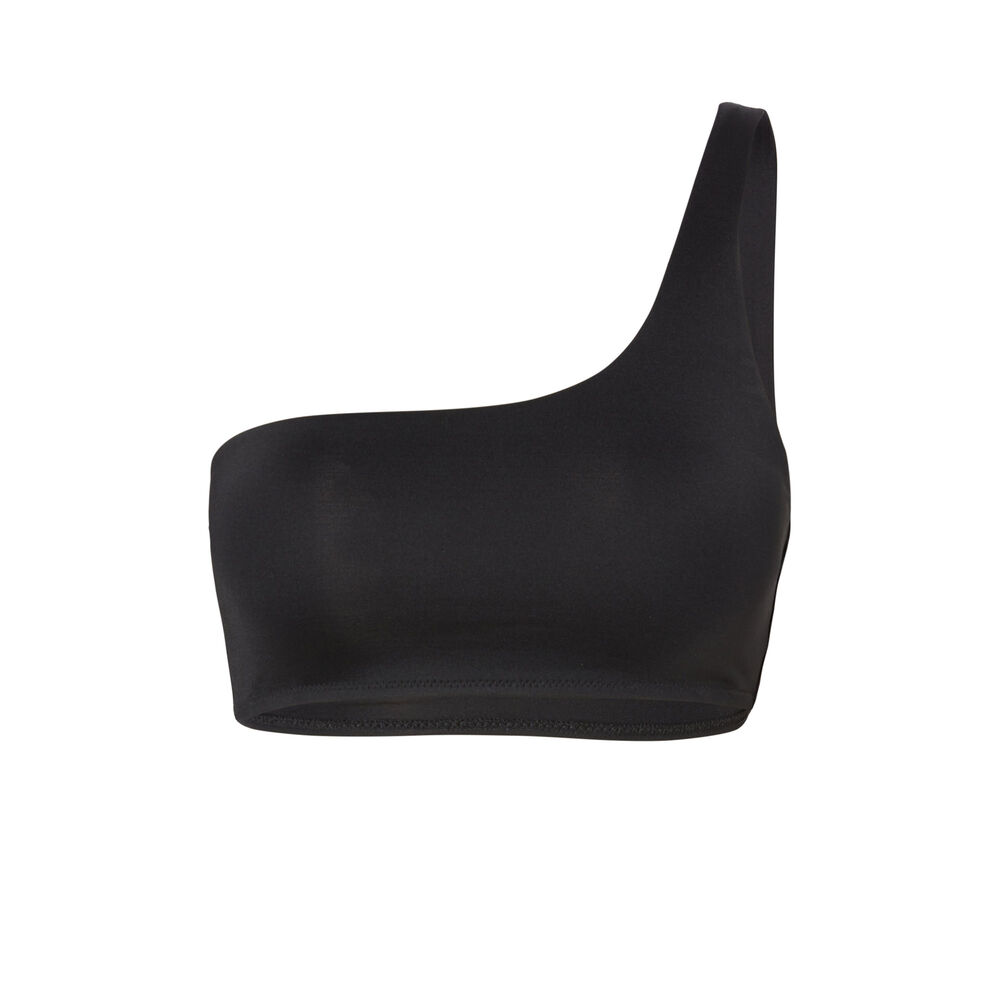 Haut de maillot asymétique - noir noir.