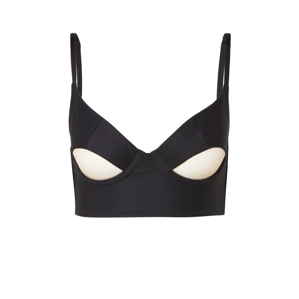 Soutien-gorge corbeille et bustier - noir noir.