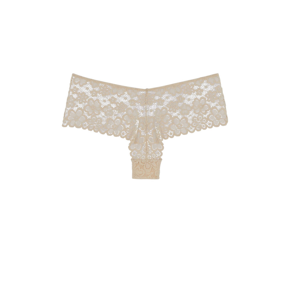 Shorty en dentelle - écru écru.