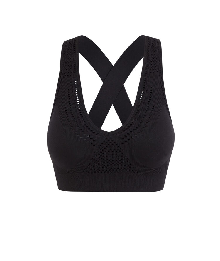 Brassière sport sans coutures activiz noir.