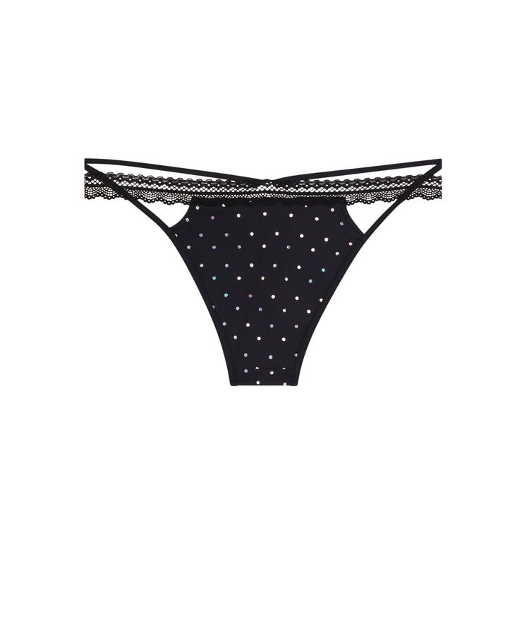 Culotte en micro détail liens starstudiz noir.
