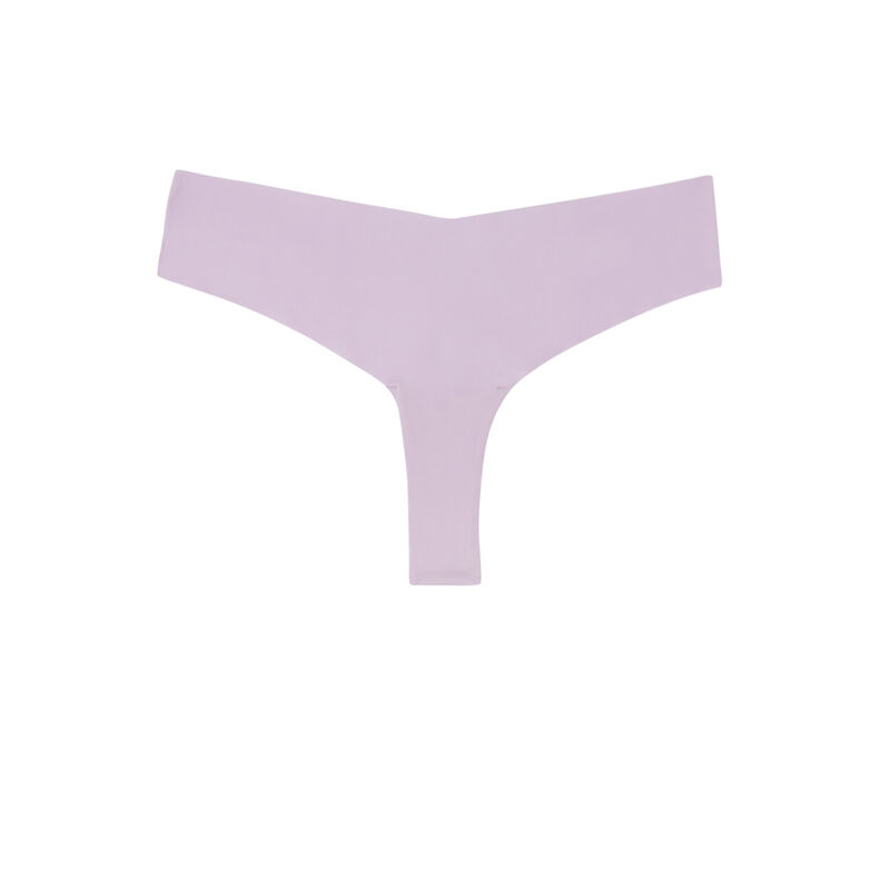 tanga en microfibre uni - lilas tanga en microfibre uni - lilas;