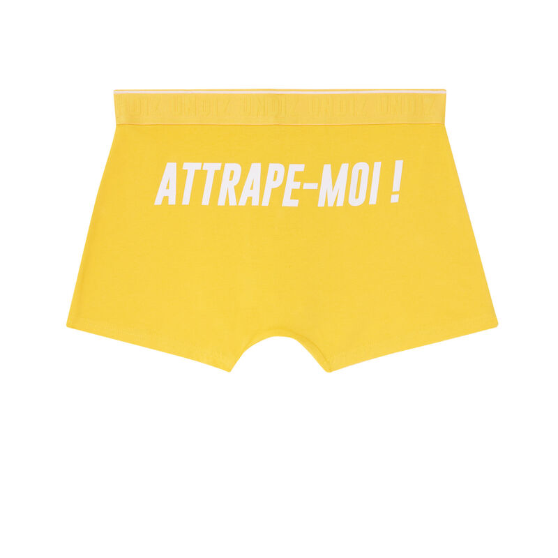 boxer à message attrape-moi - jaune boxer à message attrape-moi - jaune;