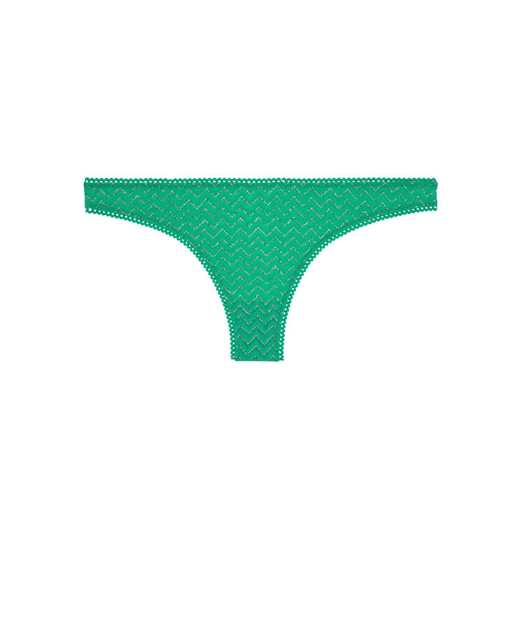 Tanga vert émeraude lurexiz vert.