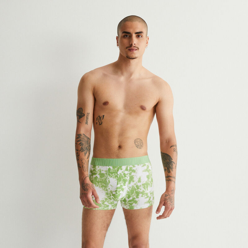 boxer en coton à motifs tie and dye - vert boxer en coton à motifs tie and dye - vert;