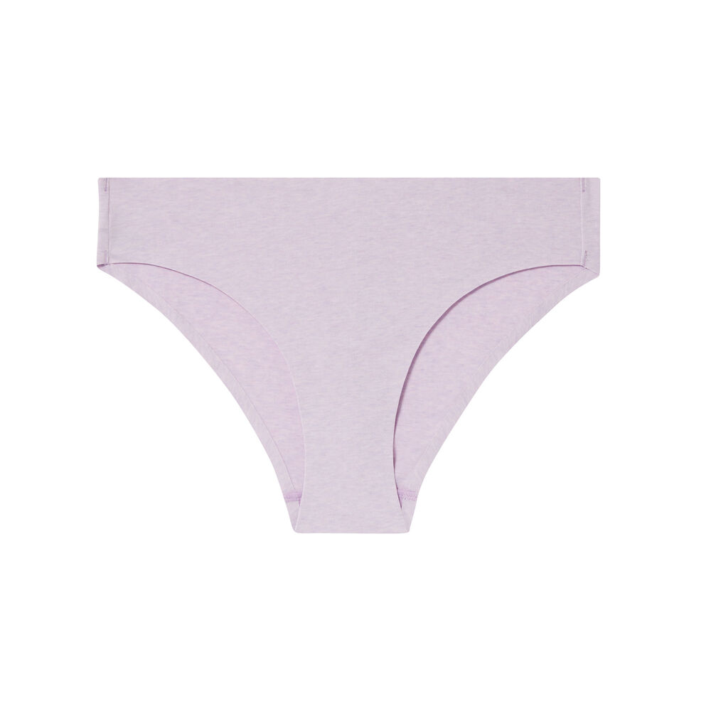 Cheeky en coton uni - lilas violet.