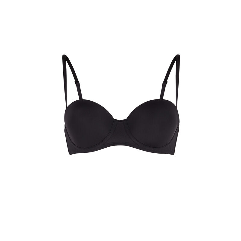 soutien-gorge bandeau en micro - noir soutien-gorge bandeau en micro - noir;